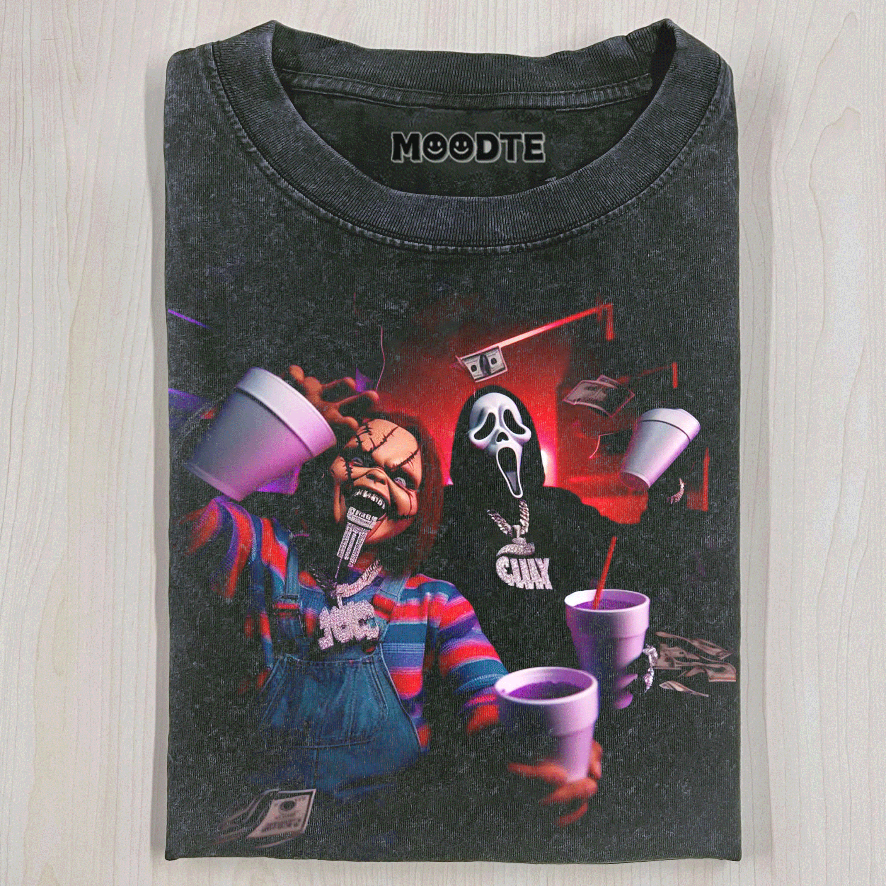CHUCKY JOKER & SCREAM T-SHIRT