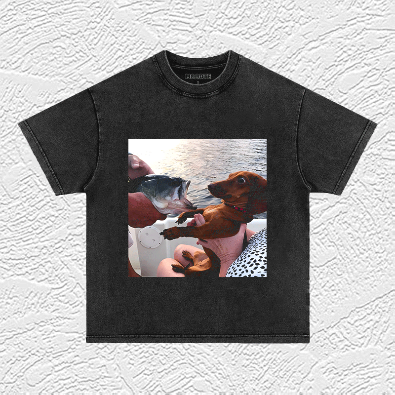 Oops! Scared Dog T-SHIRT