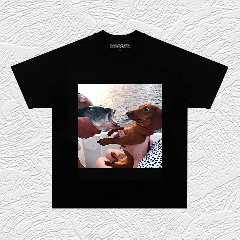 Oops! Scared Dog T-SHIRT