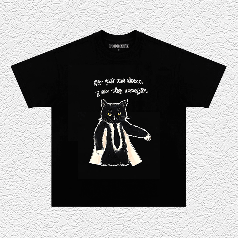Cat Manager Funny T-Shirt